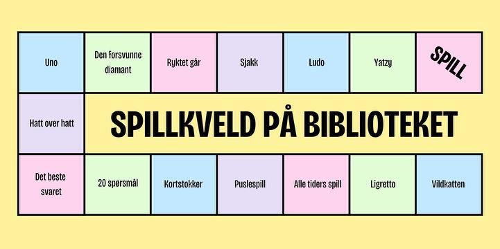 Bilde/illustrasjon for Spillkveld Spillkveld